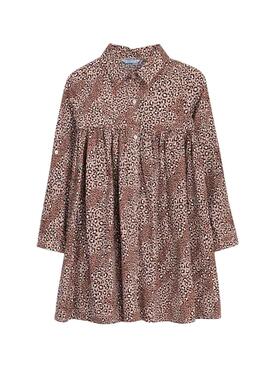 Kleid Mayoral Pink Leopard für Mädchen