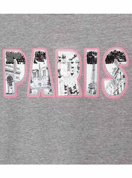 T-Shirt Mayoral Pailletten Grau für Mädchen