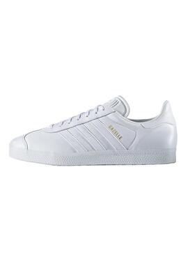 Sneaker Adidas Gazelle Weiss Piel Herren Damen