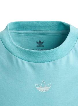 T-Shirt Adidas Panel Blau für Junge