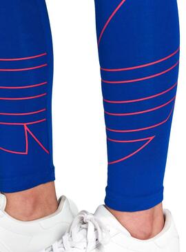 Leggings Adidas Großes Logo Blau für Damen