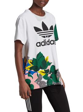 T-Shirt Adidas HER Studio London Weiss Damen