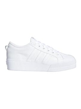 Sneaker Adidas Nizza Plattform Weiss für Damen