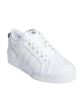 Sneaker Adidas Nizza Plattform Weiss für Damen