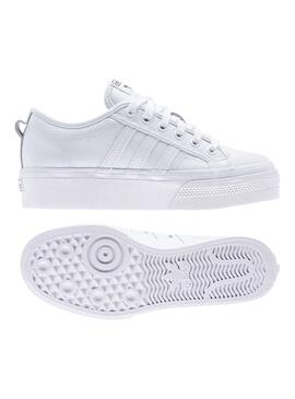 Sneaker Adidas Nizza Plattform Weiss für Damen