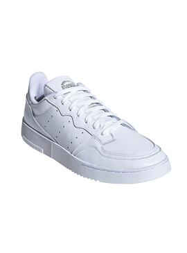 Sneaker Adidas Supercourt Leder Weiss Von Herren