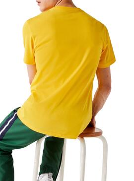 T-Shirt Lacoste Basic Gelb für Herren