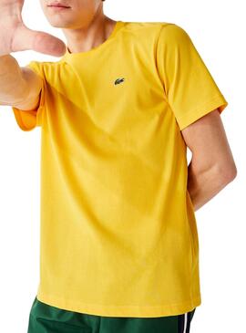 T-Shirt Lacoste Basic Gelb für Herren