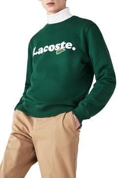 Sweatshirt Lacoste Italic Grün für Herren