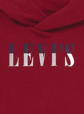 Sweatshirt Levis 90s Serif  Logo Rot für Junge