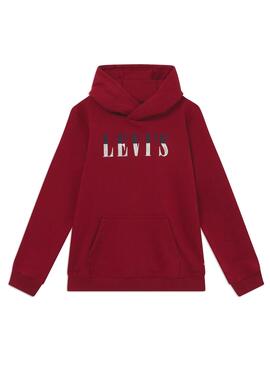 Sweatshirt Levis 90s Serif  Logo Rot für Junge