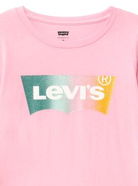 T-Shirt Levis Shadow Rosa für Mädchen