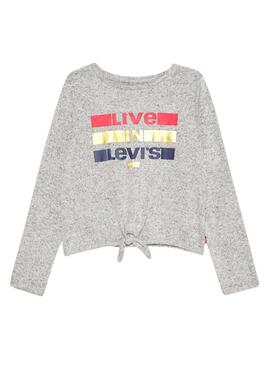 T-shirt Levis Tie Grau für Mädchen