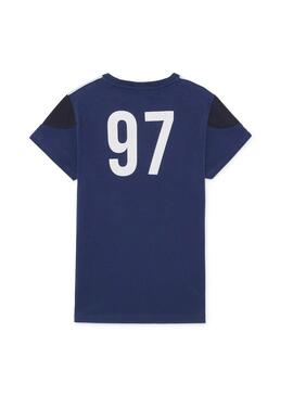 T-Shirt Hackett AMR Blau für Herren