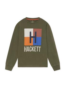 Sweatshirt Hackett Quad Grün für Junge
