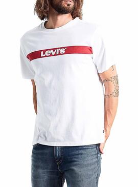 T-Shirt Levis Graphic TE Logo White Man