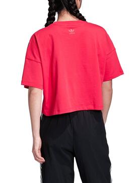 T-Shirt Adidas Big Trf Fucsia für Damen