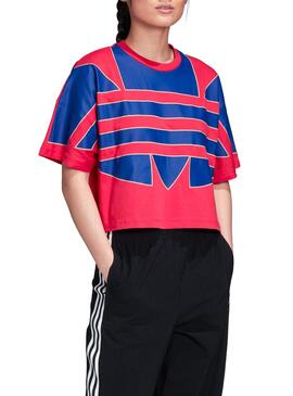 T-Shirt Adidas Big Trf Fucsia für Damen