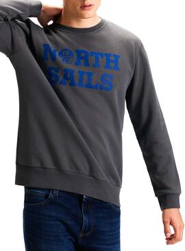 Sweatshirt North Sails Brand Grau für Herren