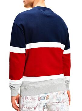 Sweatshirt Tommy Jeans Retro Colorblock für Herren