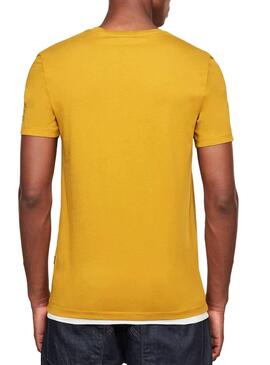 T-Shirt G Star Gelb für Herren