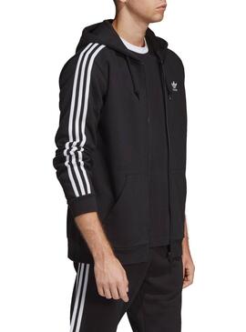 Sweatshirt Adidas 3 Stripes Schwarz für Herren
