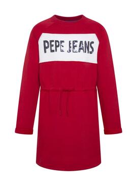 Kleid Pepe Jeans Aurora Rot für Mädchen