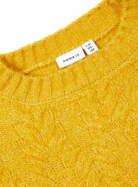 Pullover Name It Netrea Acht Senf für Mädchen