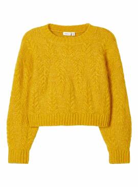 Pullover Name It Netrea Acht Senf für Mädchen