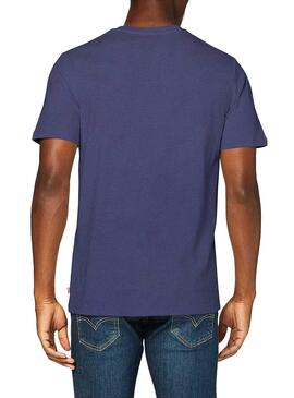 T-Shirt Levis Outline Blau für Herren