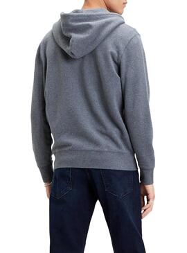 Sweatshirt Levis Zip Grau für Herren