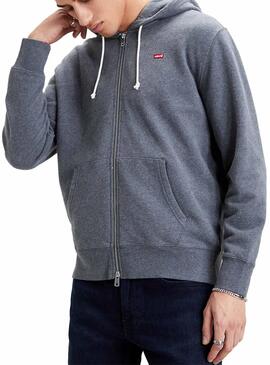 Sweatshirt Levis Zip Grau für Herren