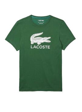 T-Shirt Lacoste Geometric Grün für Herren