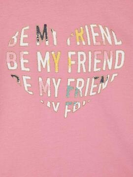 T-Shirt Name It Flabilla Rosa für Mädchen