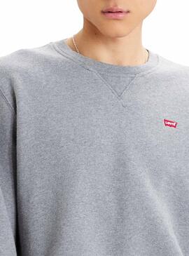 Sweatshirt Levis Basic Crew Gris für Herren