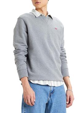 Sweatshirt Levis Basic Crew Gris für Herren