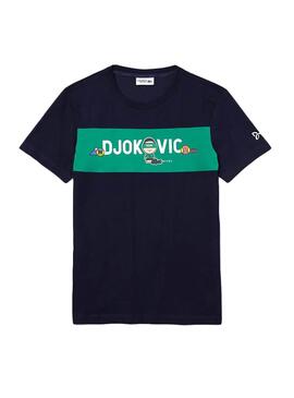 T-Shirt Lacoste Djokovic YSY Blau für Herren