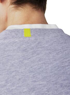 Sweatshirt Lacoste Animal Print Grau für Herren