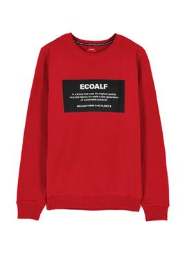 Sweatshirt Ecoalf Patch Label Rot für Herren