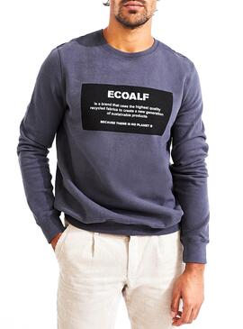 Sweatshirt Ecoalf Patch Label Blau für Herren