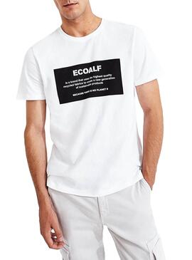 T-Shirt Ecoalf Patch Weiss für Herren