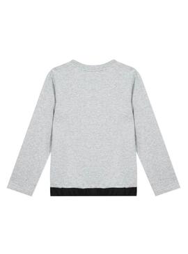 Sweatshirt 3 Pommes Roar Grau für Mädchen
