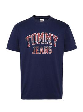 T-Shirt Tommy Jeans Collegiate Blau für Herren