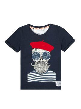 T-Shirt Name It Bowlling Marineblau für Junge