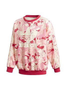 Sweatshirt Adidas Flores Rosa für Mädchen