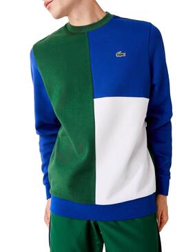 Sweatshirt Lacoste Panels Grün für Herren