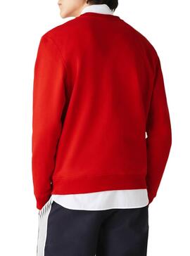 Sweatshirt Lacoste Italic Rot für Herren