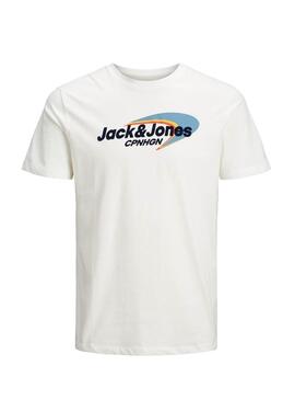 T-Shirt Jack & Jones Workwear Weiss Herren