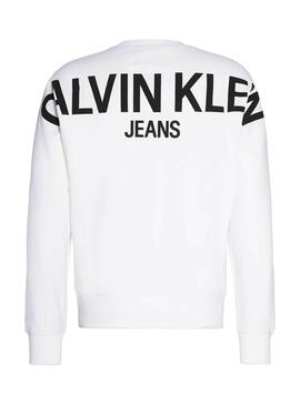 Sweatshirt Calvin Klein Jeans Crew Weiss Herren