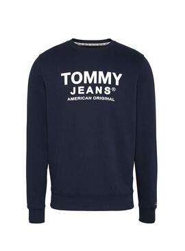 Sweatshirt Tommy Jeans American Original Blau Herren